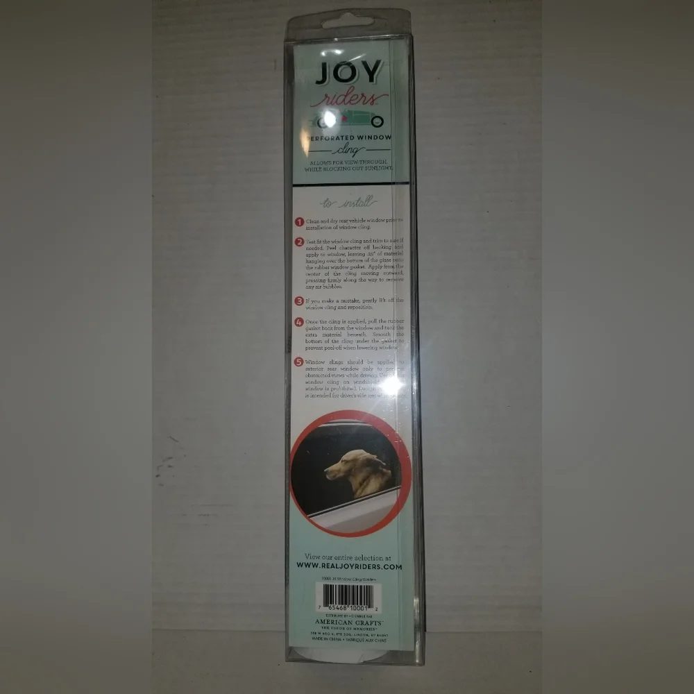 NEW JOY RIDERS PASSENGER CAR WINDOW CLING